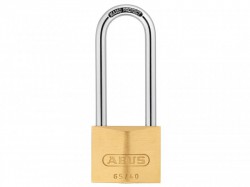 ABUS Padlock 40mm Brass Long Shackle 65 Series Carded - ABU6540L63C