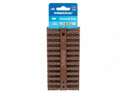 Rawlplug Brown UNO Plugs 7mm x 30mm - Pack of 96