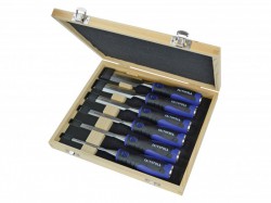 XMS Faithfull Soft Grip Chisel Set in Storage Box, 6 Piece