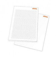 Stihl Writing pad, checked , A4, 50 sheets