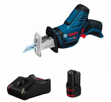 Bosch GSA 12V-14 Cordless Reciprocating Saw 12V + 12V Battery & Charger Starter Kit