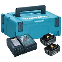 Makita 197803-2 18v Power Source Kit With 2 x 5.0Ah Batteries, Charger & Makpac