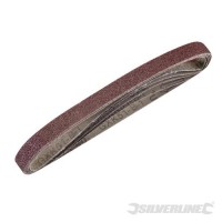 Silverline 199545 Pack of 5 Sanding Belts 13 x 457mm 60 Grit