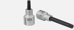Proxxon 23319 1/2\" Socket bit for XZN Multi-Toothed Screws VZ 6, 55 mm length NO 23 319