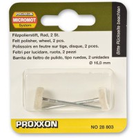 Proxxon 28803 Felt Polishers, wheel, 2 pcs. NO 28 803