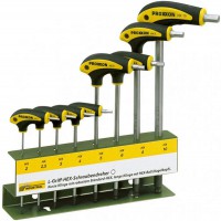 Proxxon 22650 L-Handle Hex Screwdriver Set HX With Holder (8-piece)