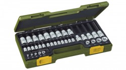 Proxxon 23290 Set with TX + Allen Sockets, 1/4\" + 1/2\" (42-piece) NO 23 290