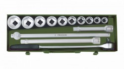 Proxxon 23300 Socket Set with Square Drive, 3/4\" (14-piece) NO 23 300