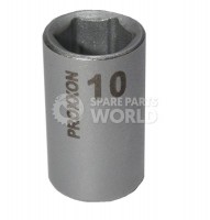 Proxxon 23722 1/4\" 10mm Chrome-Vanadium Steel Socket