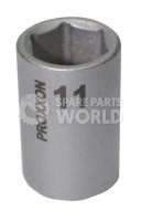 Proxxon 23724 1/4\" 11mm Chrome-Vanadium Steel Socket