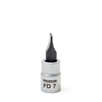 Proxxon 23741 33mm Long FD 7mm Flat-blade Screwdriver Bit with 1/4\" Socket