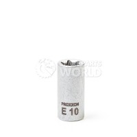Proxxon 23796 1/4\" Chrome-Vanadium Steel External TX Socket E10