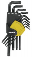 Proxxon 23944 Set of angled TX-keys TX 8 - 50 (9-piece) NO 23 944