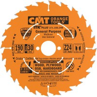 CMT Plus Rip And Crosscut Saw Blade 190mm Diameter 30mm Bore 24 Teeth