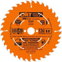 CMT Plus Finish Saw Blade 165mm Diameter 20mm Bore 36 Teeth