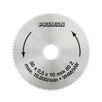 Proxxon 28011 Solid carbide saw blade, 50 mm diameter (80 teeth) NO 28 011