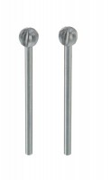 Proxxon 28725 Wolfram Vanadium Ball Shaped Milling Bits, 2 pcs, 6 mm NO 28 725