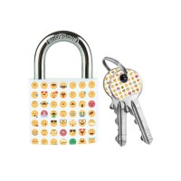 Master Lock 30mm Solid Body Padlock Emoji Design