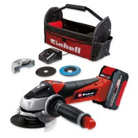 Einhell 4431134 TE-AG 18/115 Li Kit PXC 18V 115mm Angle Grinder Kit With 1 x 4Ah Battery & Charger