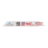 Milwaukee Pack of 5 Ice Hardened Metal Cutting Sawzall Reciprocating Saw Blades 150mm x 18TPI