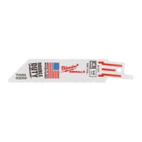 Milwaukee Pack of 5 Metal Cutting Sawzall Reciprocating Saw Blade 100mm x 14TPI