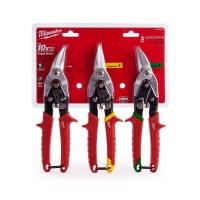 Milwaukee 48224533 3 Piece Metal Snips - Left & Right & Straight Cut