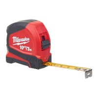 Milwaukee 48226602 RED LED Metric / Imperial Tape Measure 3m / 10ft Width 12mm