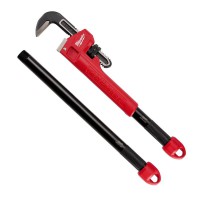 Milwaukee 48227314 250 - 600mm Cheater Adaptable Pipe Wrench - 3 Length Design