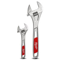 Milwaukee 48227400 6\" & 10\" Adjustable Wrench Set Twin Pack