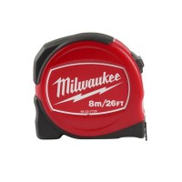 Milwaukee 48227726 Slimline Tape Measure 8m/26ft (Width 25mm)