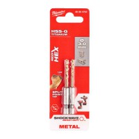 Milwaukee Metal Drill SWave HSS-G Ti. 3mm -2pcs