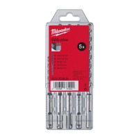 Milwaukee 4932352834 Pack of 5 SDS+ Plus M2 Drill Bit Set 5.5mm - 8mm