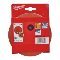 Milwaukee Abr Paper 125mm H&L GR180 - 5pcs