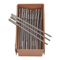Milwaukee 4932430462 Pack of 50 SDS+ Plus MX4 Drill Bits 6mm x 210mm