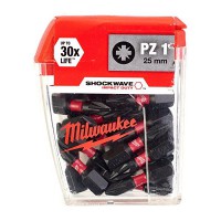 Milwaukee 4932430861 Shockwave 25 x 25MM PZ1 Screwdriver Bits