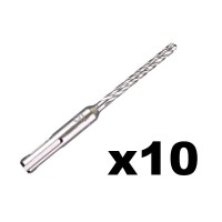 Milwaukee 4932471251 Pack of 10 SDS+ Plus MX4 Drill Bits 5.5mm x 115mm