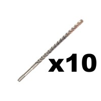 Milwaukee 4932471256 Pack of 10 SDS+ Plus MX4 Drill Bit 12mm x 260mm