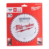 Milwaukee 4932471296 Aluminium Cutting Circular Saw Blade 165mm x 20mm 52T