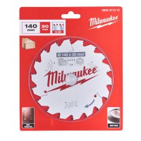 Milwaukee 4932471310 Wood Cutting Circular Saw Blade 140mm x 20mm 18T