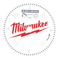 Milwaukee 4932471318 Aluminium Cutting Circular Saw Blade 254mm x 30mm 80T