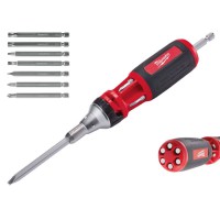 Milwaukee 4932471598 9 in 1 High Torque Ratchet Screwdriver & Bit Set