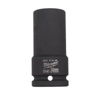 Milwaukee SHOCKWAVE IMPACT DUTY  3/4\" Impact Socket Long 24mm - 1pc