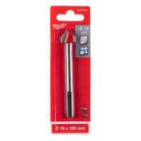 Milwaukee Glass & Tile Drill Bit 16mm x 100mm - 1pc