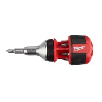 Milwaukee 4932471868 8 in 1 Compact Stubby Ratcheting Multibit Screwdriver