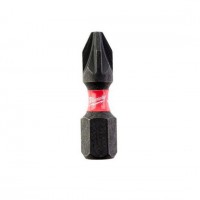 Single Milwaukee 4932472041 Shockwave PZ2 Pozi Screwdriver Bits with Wear Guard Tip