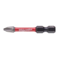 Milwaukee 4932472048 Pack of 10 Shockwave 50mm PH2 Phillips Head Screwdriver Bits with Wear Guard Tips