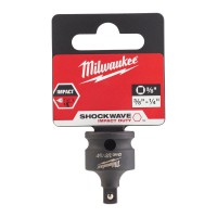 [NO LONGER AVAILABLE] Milwaukee 3/8\" - 1/4\" Square Drive SHOCKWAVE IMPACT DUTY IMPACT SOCKET ADAPTOR - 1pc