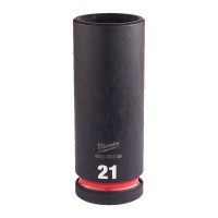 Milwaukee Hex Socket Shockwave 1/2 Deep 21mm-1pc