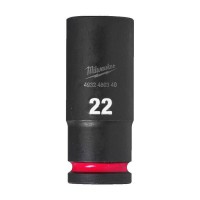 Milwaukee Hex Socket Shockwave 1/2 Deep 22mm-1pc