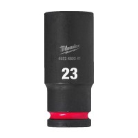 Milwaukee Hex Socket Shockwave 1/2 Deep 23mm-1pc